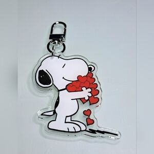 Valentine's Snoopy Keychain Purse Backpack Charm Clip